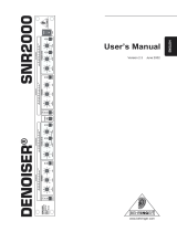 Behringer Denoiser SNR2000 User manual
