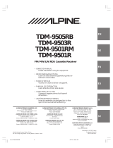 Alpine TDM-9505RB User manual