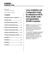 Compaq DS20 User manual