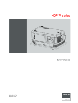 Barco HDF-W22 User manual