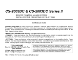 Crimestopper Security Products CS-2003DC II Series User manual
