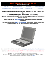 Compaq 190 User manual