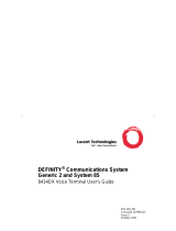 Lucent Technologies Definity 8434DX User manual