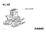 Casio KL-60 - Label Printer User manual