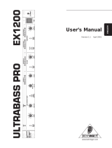 Behringer ULTRABASS EX1200 User manual