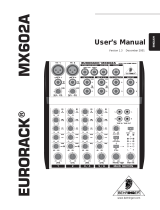 Behringer MX602A User manual