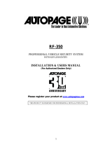 Autopage RF-350 rs User manual