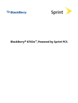 Black-Berry 8703E Sprint User manual
