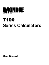 Monroe 7130 User manual