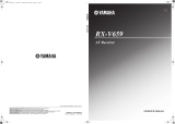 Yamaha RX-V659 User manual