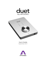 Apogee Apogee Duet User manual