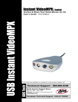ADS Technologies USBAV-708 INSTANT VIDEOMPX User manual