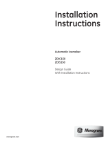 Monogram ZDIC150WWW Installation guide