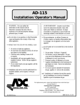 American Dryer Corp. ADG-115 User manual