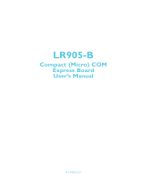 ACP LR905-B User manual