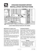 Maytag Stacked Washer/Dryer User manual