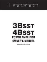 Bryston 3BSST User manual