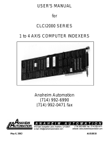 Anaheim CLCI2000 User manual
