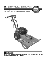 Country Home Products SCOUT FIELD and BRUSH MOWER Operating instructions