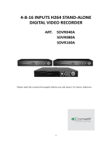 Comelit SDVR080A User manual