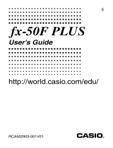 Casio fx-50F PLUS User manual
