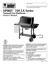 Weber Spirit 700 NG Owner's manual