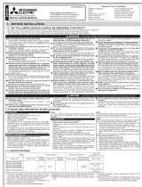 Mitsubishi Electric MSZEF42VE2BKIT Installation guide