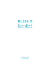 DFI BL631-D User manual