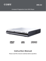 COBY electronic DVD 233 User manual