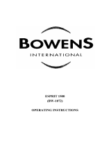 Bowens ESPRIT 250 Operating instructions