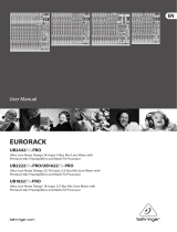 Behringer EURORACK UB2222FX-PRO User manual