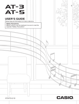 Casio AT-3 User manual