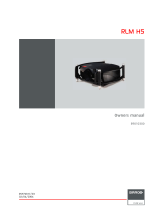 Barco RLM H5 Performer User manual