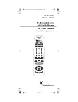 Radio Shack 7-in-1 Remote Control with Lighted Keypad User manual