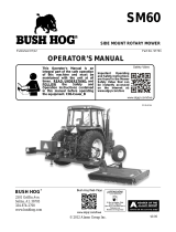 Bush Hog SM60 Side-Mounted Rotary Cutter Owner's manual