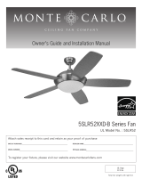 Monte Carlo Fan Company 5SLR52XXD-B Series Installation guide