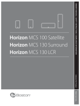 Boston Acoustics Horizon MCS 90 User manual
