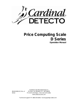 Cardinal Detecto D Series User manual