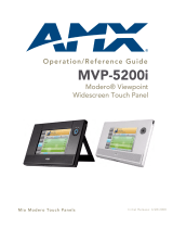 AMX Modero MVP-5200i User manual