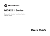 Motorola MD7251 Series User manual