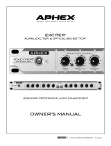 Aphex Aural Exciter Owner's manual