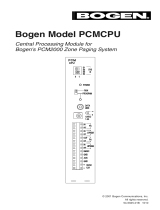 Bogen PCM-CPU User manual