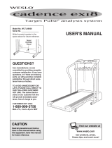 Weslo Cadence 4.6 Ds Treadmill User manual