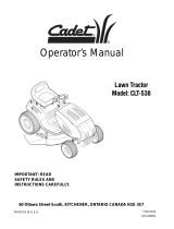 Cub Cadet CLT-538 User manual