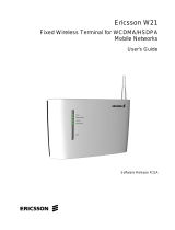 Ericsson W21 User manual