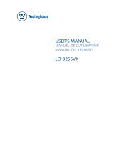 Westinghouse LD-3255VX User manual