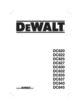 DeWalt DC835 User manual