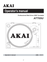 Akai ATT05U Owner's manual