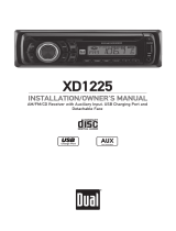 Dual XD1225 User manual