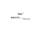 Viper 211HV User manual